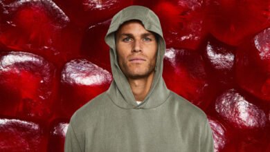 Photo of This hoodie is made from pomegranate peels and completely biodegrades